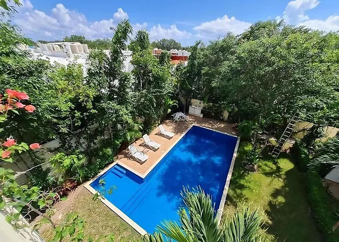 Bonito apartamento 2BD con Piscina Playa Xcalacoco